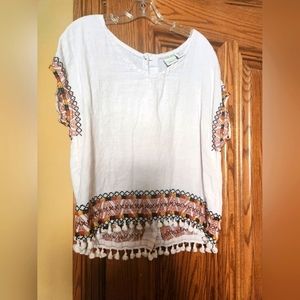 Embroidered top